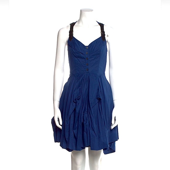 🖤 All Saints 🖤 Vintage Blue Melody Parachute Dress RARE!!!